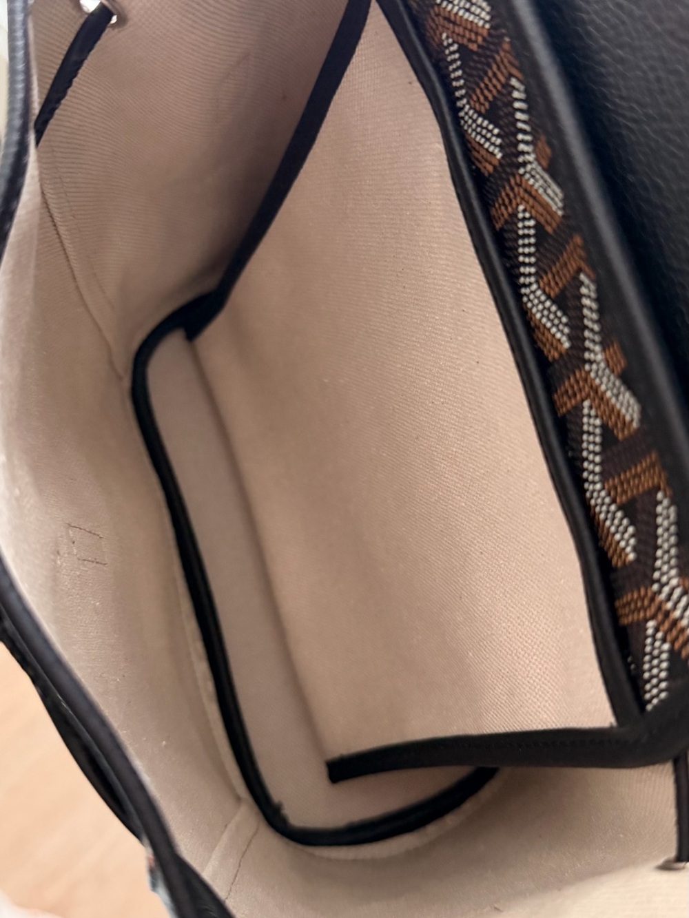 Goyard Alpin Mini Backpack Black Brown Goyardine Leather Trim - Missing Straps - Picture 8 of 8
